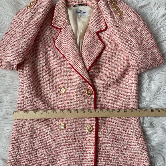 VALENTINO tweed vintage red blazer jacket - Picture 11 of 16
